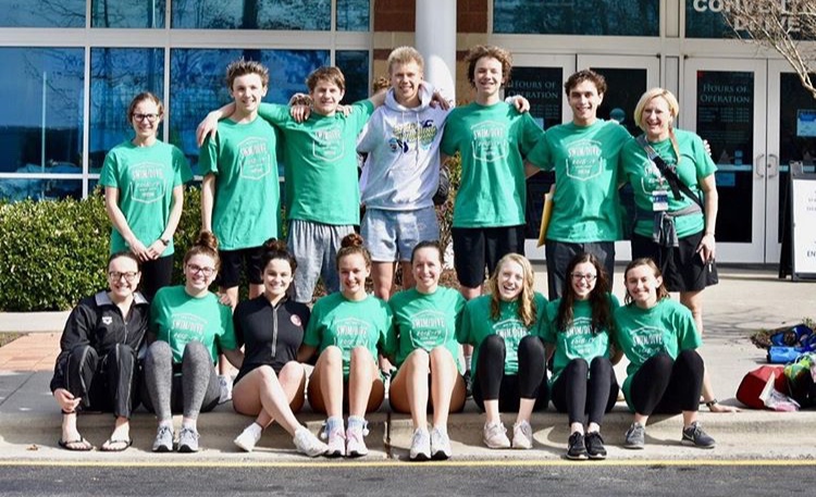 The swim and dive team breaks new records at states. They competed in Raleigh Feb. 8.
