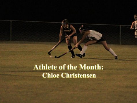 Chloe Christensen steals the ball. Her performance proved why she deserved to be athlete of the month.