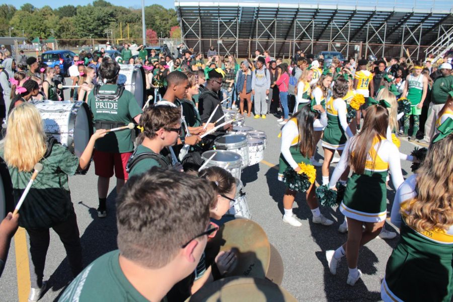 The Marching Band brings music to the ears of those attending the parade.