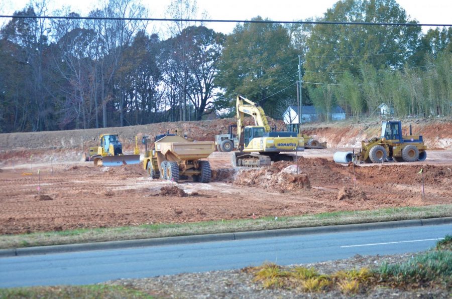 Construction is underway in the development across from Wests campus.