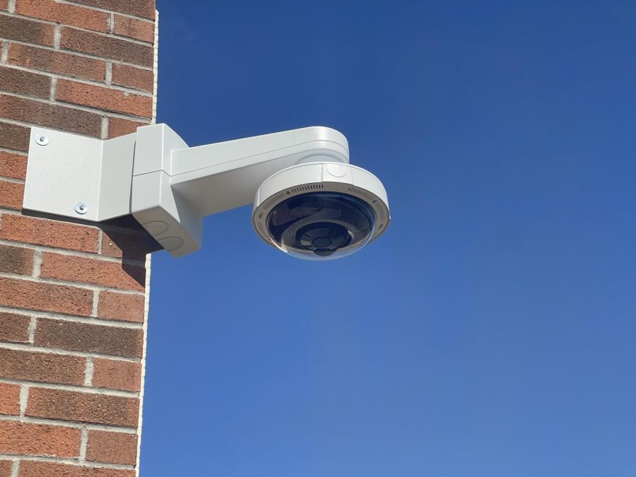 Security camera at west.