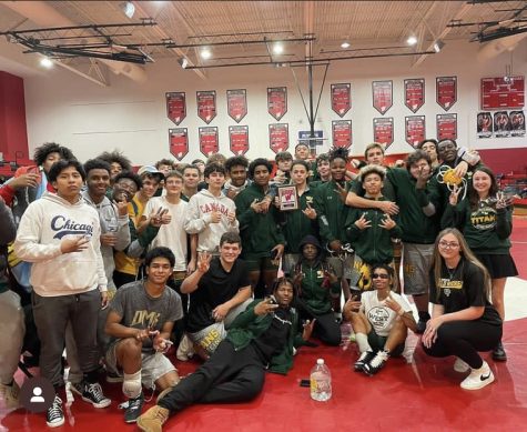 West wrestling team poses for a photo