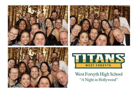 The English department poses for photos at this years prom.