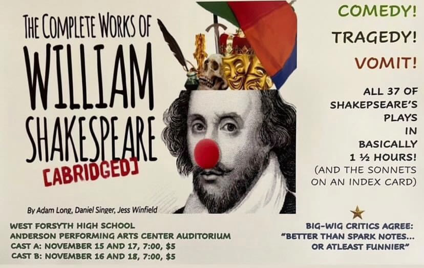 Complete Works of William Shakespeare (Abridged) poster. 