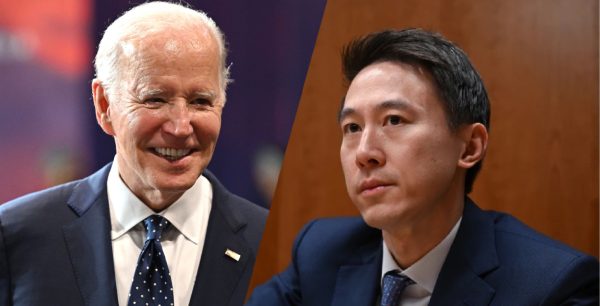 President Joe Biden and Shou Zi Chew