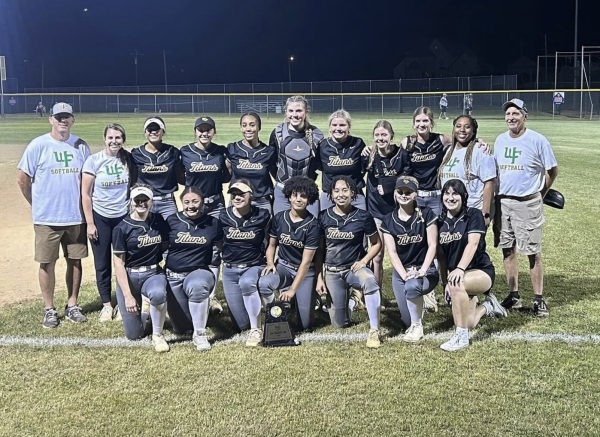 Softball team after winning CPC tournament. (Photo courtesy of West Forsyth Sports Marketing)