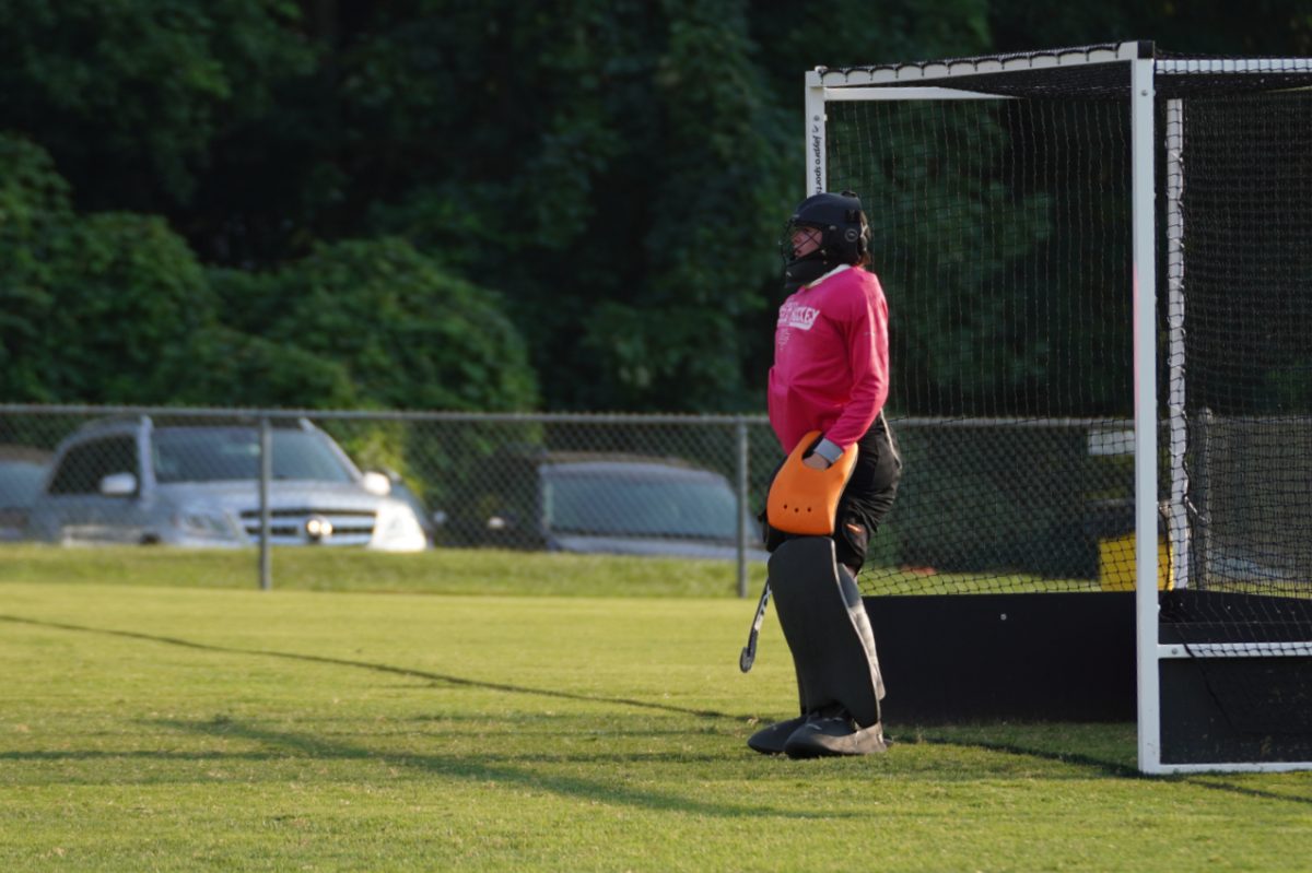 Zoey Krause as goalie.