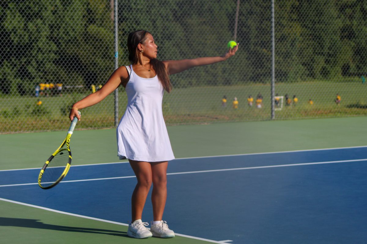 Girls' tennis player Kathryn Phelps.