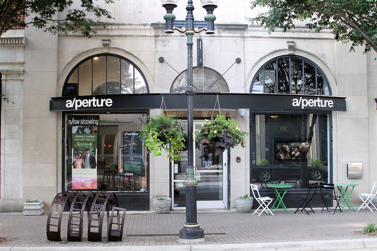 The a/perture cinema in downtown Winston-Salem.