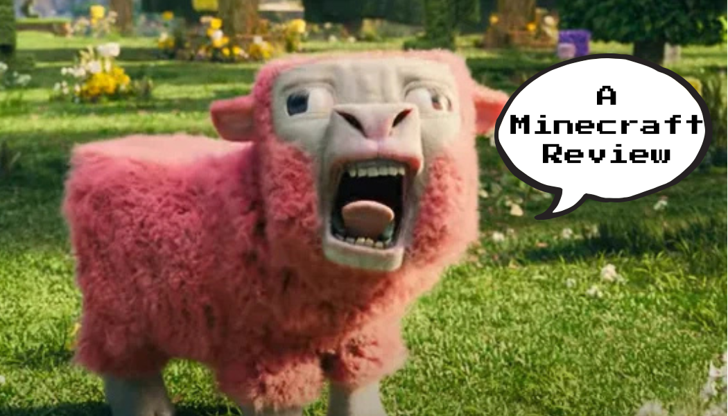 Pink sheep from "A Minecraft Movie"