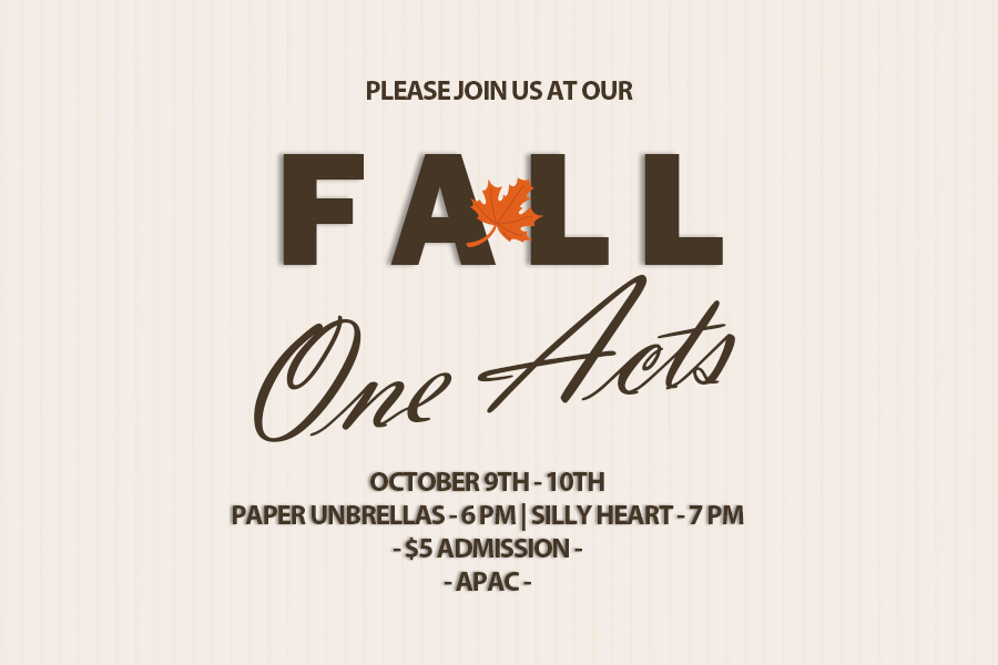 Fall one-act play graphic