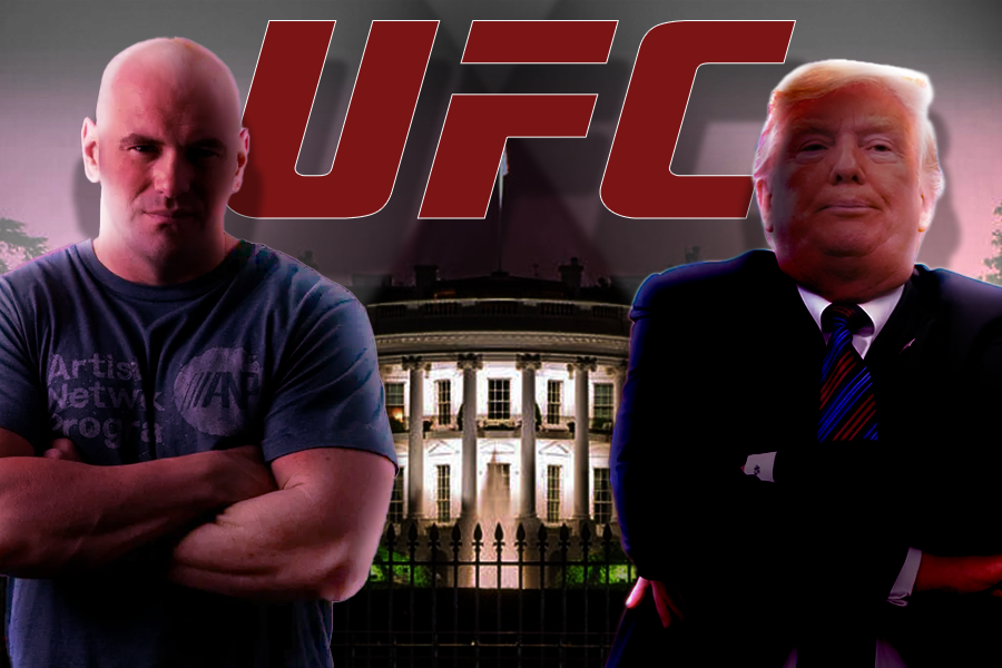 The White House hosting a ufc fight.